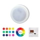 thumbnail image 1 of Lámpara LED RGB inalámbrica recargable de 2 piezas, luces LED regulables para ventana, luces USB coloridas para armario con control remoto, luces para debajo del gabinete de cocina, batería, 1 of 5