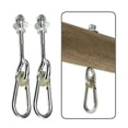 thumbnail image 2 of Heavy Duty Playground Swing Hangers Veranda Wooden Yoga Seat Outdoor Indoor Locking Sets 150mm, 2 of 8
