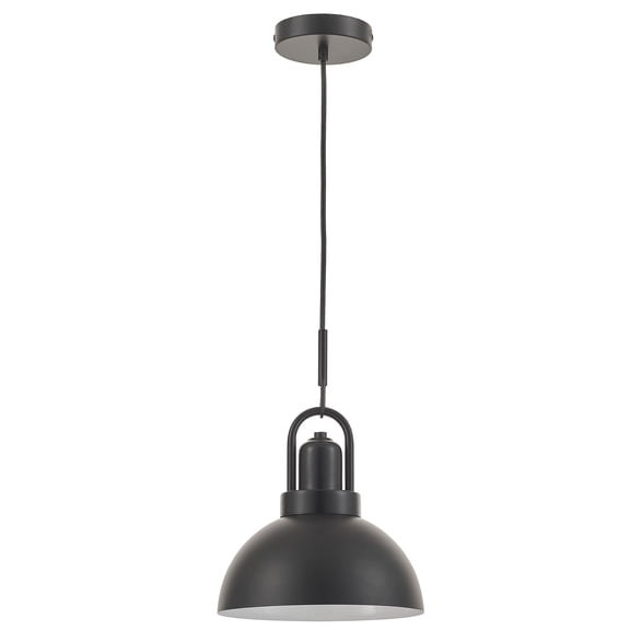 Dainolite 1 Light Pendant in Matte Black
