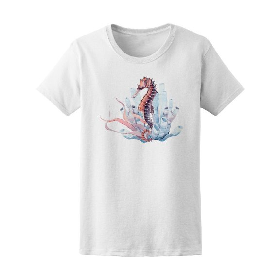 Watercolor Seahorse Tee Women's -Image by Shutterstock