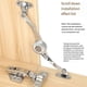 thumbnail image 3 of Kitchen cabinet door adjustable polished hinges, flip supports,B, 3 of 5