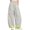 White, variant on Generic Girls Sweatpants Baggy Barrel Pants Wide Leg Drawstring Open Bottom Casual Sweat Pants with Pockets Color Block Trendy Wear
