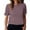 2-Hot Pink, variant on Tops for Women under $5 3/4 Sleeve Plaid Round Neck Casual Print T-shirt Blouse Red