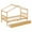 Natural, variant on Aukfa Twin Size House Bed with Two Storage Drawers for Kids, Solid Wood Montessori Bed Frame, Walnut