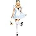 thumbnail image 3 of Leg Avenue Costume d'Alice pour Femme avec Bandeau, TP, Bleu, 3 Pcs, 3 of 4