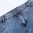 thumbnail image 3 of DuoJiaJ Summer Denim Skirt For Women Hem Bodycon Mini Jean Skirt Elegant & Casual Wear Denim Skirts Women Blue M, 3 of 5