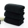 thumbnail image 4 of Black Towel Pure Cotton Soft Towel for Bathroom Hotel Machine Washable New, 4 of 5
