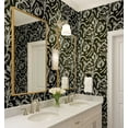 thumbnail image 3 of S4Sassy Peel & Stick Vinyl Wallpaper, Floral Wall Paper Contact Paper Waterproof- Green, 25"x60", Removable Asian Style Covering for Home Decor in Bedrooms & Living Areas, 3 of 9