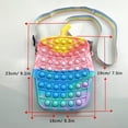 thumbnail image 2 of Bolsa De Hombro De Juguete Sensorial Con Burbujas De Empuje Con Correa De Hombro Extraíble, Juguetes Para Aliviar El Estrés, Juguete De Descompresión De Silicona Para Niños Y Adultos Kearding AP006416-03, 2 of 6