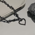 thumbnail image 5 of Collar de alambre de púas para mujer, gargantilla gótica de alambre de púas con espinas en forma de corazón, collar de cadena Punk de Hip Hop, regalo de joyería para niñas, 5 of 5