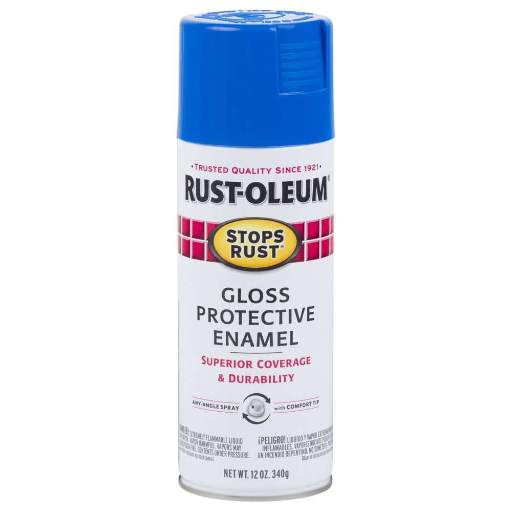 RustOleum Stops Rust Gloss Protective Enamel Sail Blue Spray Paint, 12