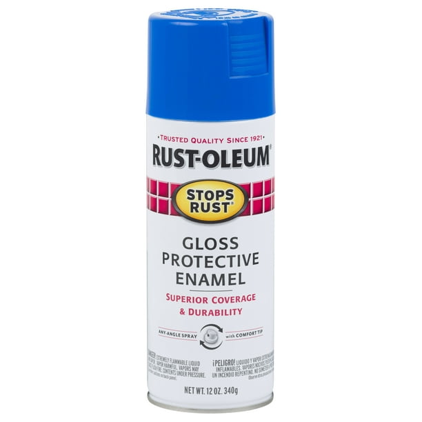 RustOleum Stops Rust Gloss Protective Enamel Sail Blue Spray Paint, 12
