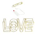 thumbnail image 1 of Cartas de amor de alambre de metal 3D con decoraciones de dormitorio de luz dorado Zulema Porta vela, 1 of 8