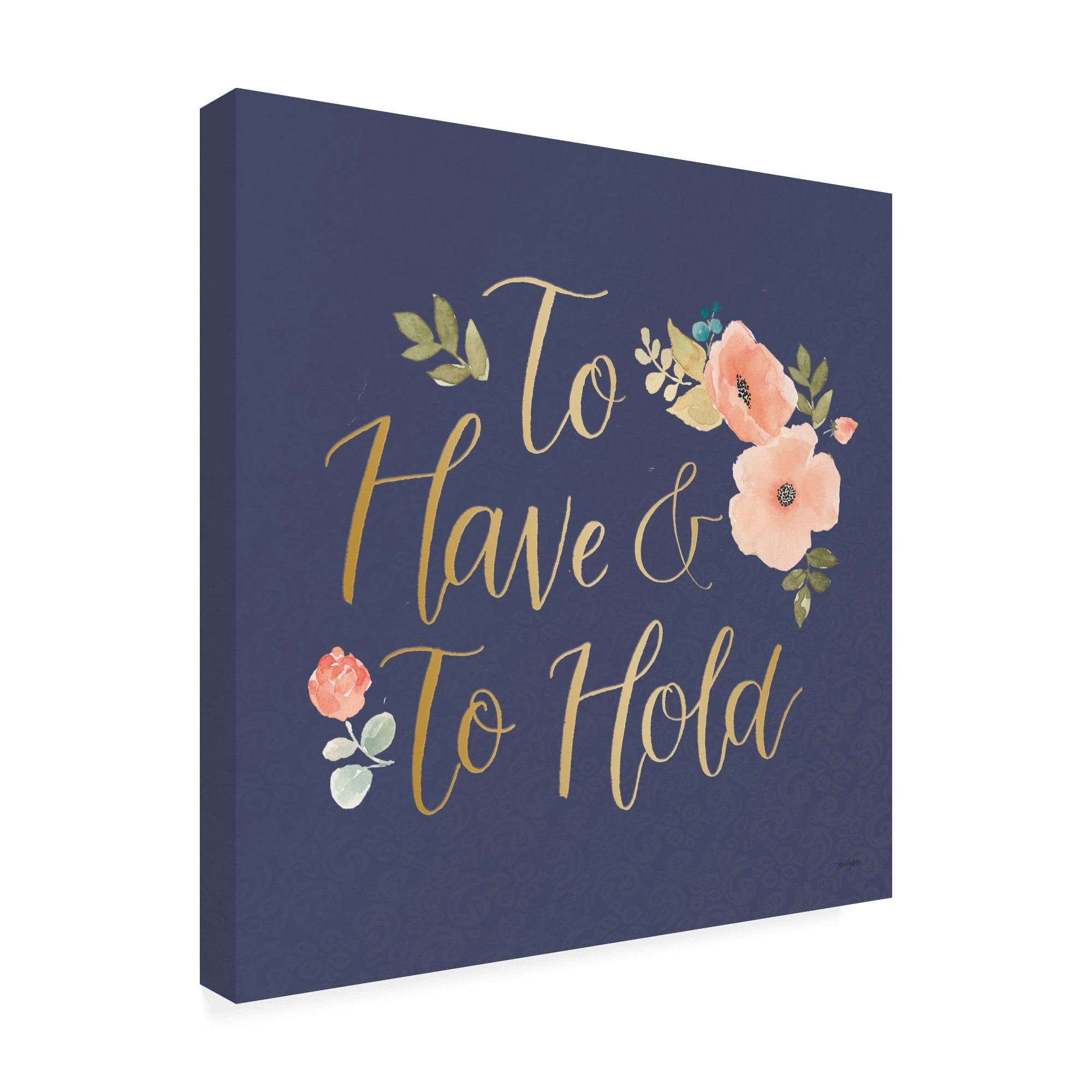 Trademark Fine Art 'Blooming Delight VII Blue' Canvas Art by Jenaya Jackson