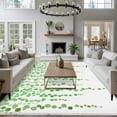 thumbnail image 3 of Large Area Rugs for Living Room Bedroom, Green Polka Dots 5'x8' Rug Washable Carpet Runner Indoor Outdoor, Vintage Abstract Art Watercolor Non Slip Floor Mats Rug for Kitchen, Bathroom, 3 of 8