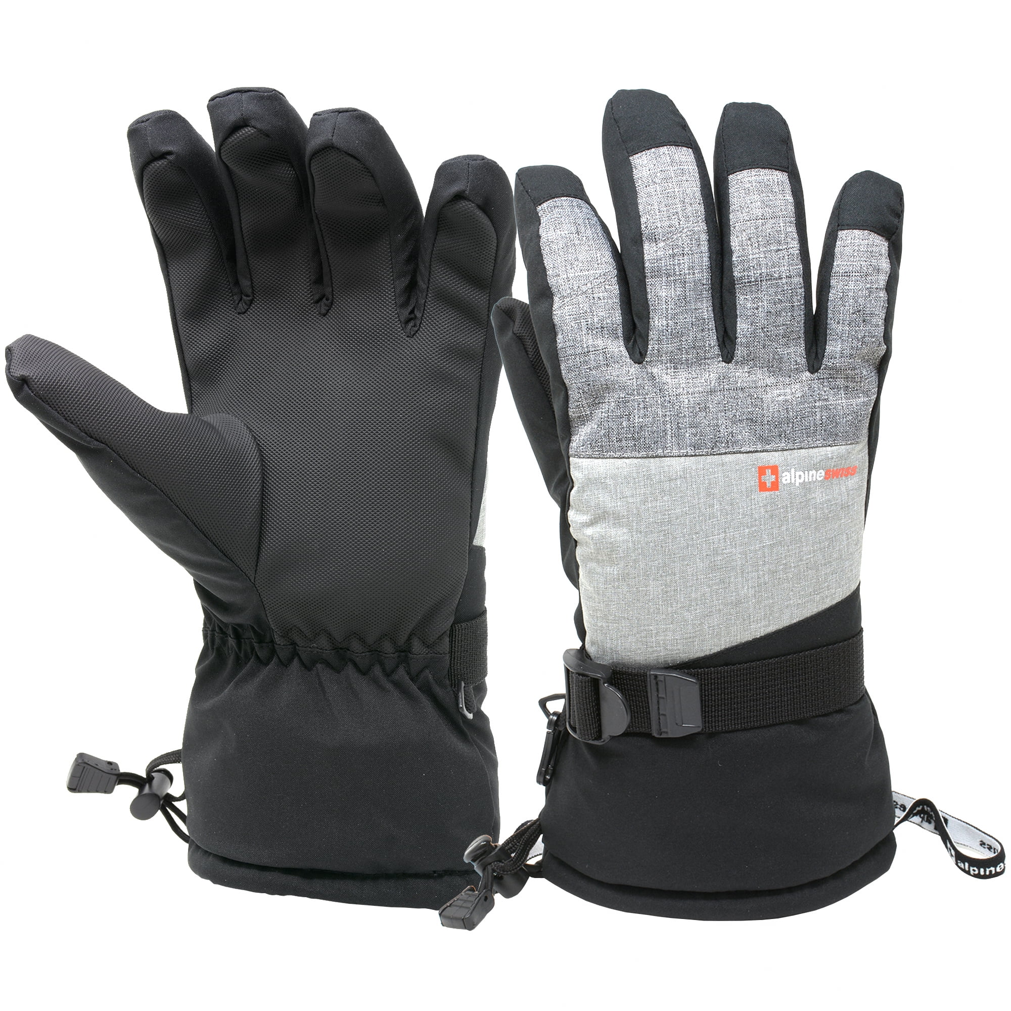 Alpine Swiss Alpine Swiss Mens Waterproof Ski Gloves Snowboarding 3M