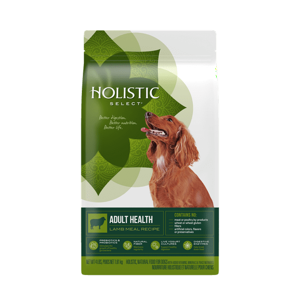 Holistic Select Natural Dry Dog Food, Lamb Meal Recipe, 4Pound Bag
