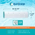 thumbnail image 3 of Hurricane 8 Pack HF7459-04 Advanced Pool and Spa Filter Cartridge Replacement, 3 of 8