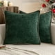 thumbnail image 1 of Fundas de almohada decorativas MIULEE 51 x 51 cm, 2 unidades, color verde oscuro, 1 of 6