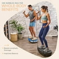 thumbnail image 4 of Lifepro Rumblex Max 4D Vibration Plate Exercise Machine – Triple Motor Full Body Vibrating Plate for Weight Loss, Circulation, Recovery & Home Fitness Training - Blue, 4 of 9