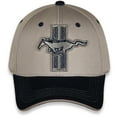 thumbnail image 4 of Ford Mustang Tri-Bar Gray and Blue Cotton Hat - Adult, 4 of 6