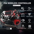 thumbnail image 2 of Controlador inalámbrico SZYUYU para PS4 con conector de audio de 3.5 mm - Blanco, 2 of 9
