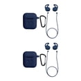 thumbnail image 4 of jesticaly Silicone Wireless for True Wireless Earphone Cover Box Charging Case dark blue 2Set, 4 of 6