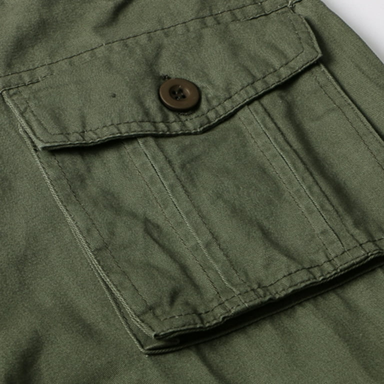 USSUMA Work Pants for Men Multi-pocket Long Cargo Casual