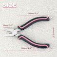 thumbnail image 6 of LEONTOOL Mini Linemans Pliers Spring Loaded 5 Inches Wire Cutter with Serrated Jaw Chromium Vanadium Steel Construction Mini Combination Pliers for Jewelry Making, Pink Tool for Women, 6 of 7