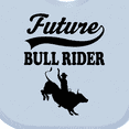 thumbnail image 4 of Inktastic Future Bull Rider Rodeo Riding Boys Baby Bib, 4 of 4