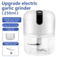 thumbnail image 2 of Zeyigg White Mini Wireless Electric Garlic Press Garlic Crusher Garlic Paste Maker Garlic Mincer Garlic Presser Garlic Paste ,Garlic Chopper Garlic Paste Maker -250ml G, 2 of 3