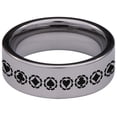 thumbnail image 4 of Poker Tungsten Carbide Ring, 4 of 9