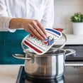 thumbnail image 4 of Independence Day Pot Holders for Kitchen Heatproof Potholder, 3 Pack Star Stripe Flag Eucalyptus Red Blue Hot Pads Multipurpose Oven Pads Cloth Potholders Trivet for Cooking Baking, 4 of 8
