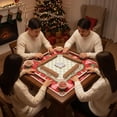 thumbnail image 4 of vlrwzc Christmas Tree Cartoon Mahjong Mat, Anti-Slip Noise Reduction Game Table Cover for Tile Games, Cards, Board Games, 31.5 x 31.5 in, 1 Pack, 4 of 7