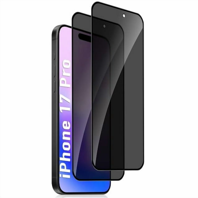 For iPhone 17 Pro Screen Protector Supershield Anti-Reflective Privacy Tempered Glass Protector - 2 Pack