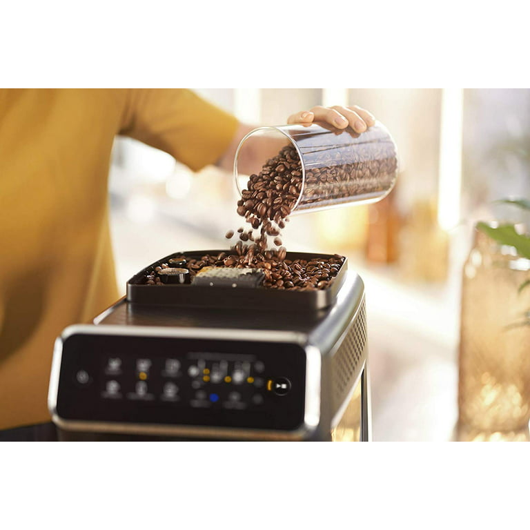 PHILIPS 2200 Series Fully Automatic Espresso Machine, Classic Milk Frother,  2 Coffee Varieties, Intuitive Touch Display, 100% Ceramic Grinder
