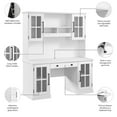 thumbnail image 3 of Bush Westbrook Bureau d'Ordinateur 60 W avec Huche et Rangement - Bois d'Ingénierie, 3 of 5