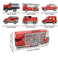 thumbnail image 3 of Alloy Fire Truck Model Toy for Kids Realistic Transport Vehicle with Detailed Design, 3 of 4