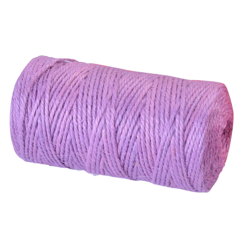 Rope Colorful Natural Jute Twine String Roll Cord for DIY Art Crafts and  Wrapping 
