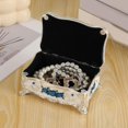 thumbnail image 4 of Jewelry Storage for Women Featuring Glossy Finish Including Alloy Build and Floral Engraving Multicolor, 4 of 4