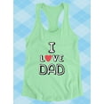 thumbnail image 3 of I Love Dad  Racerback Tank Women -Image by Shutterstock, Female x-Small, 3 of 4