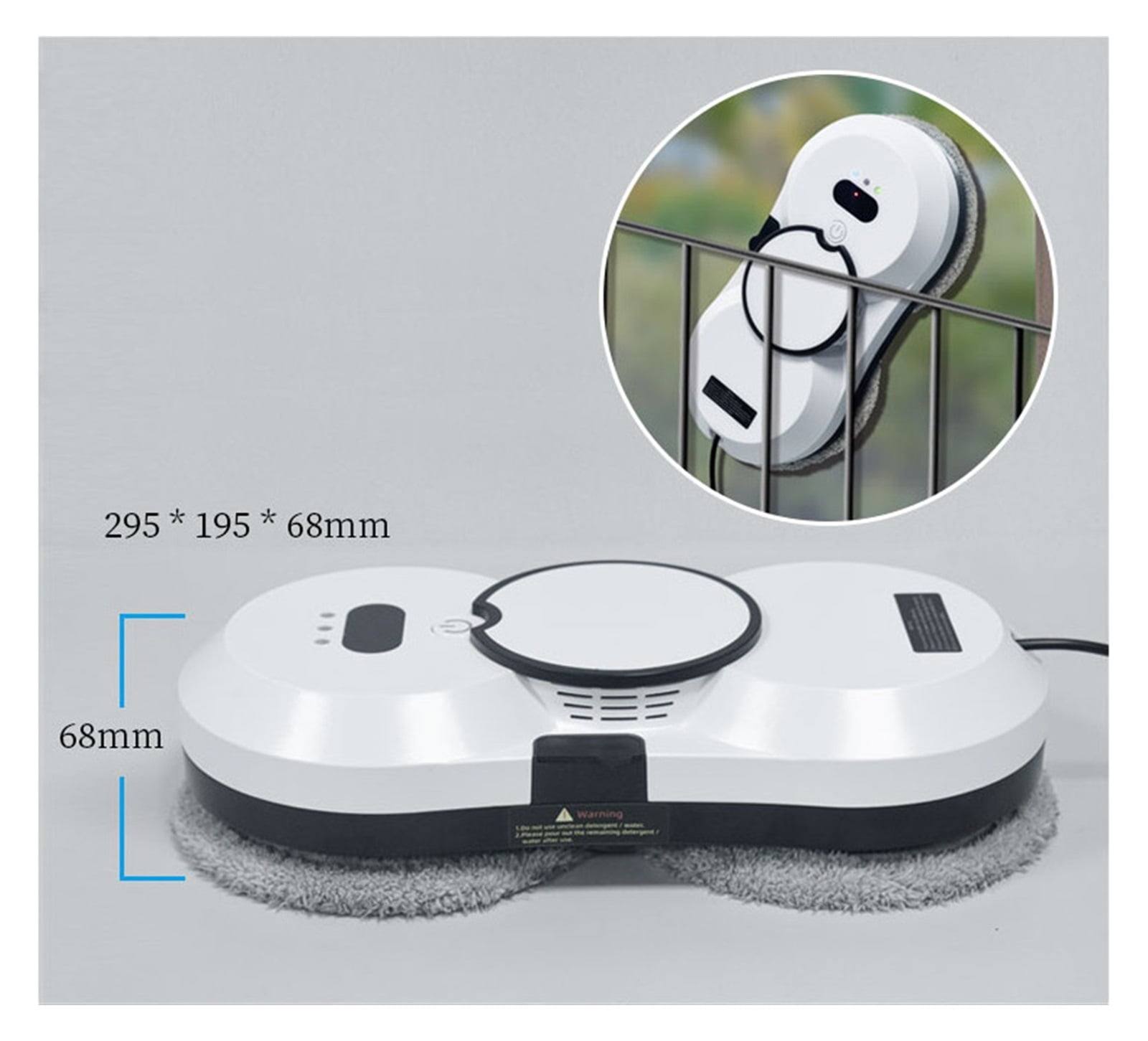 Water Spray Window Cleaning Robot For Home Automatic Robotic Vacuum Cleaner Electric Windows Washer Household Glass Wiper For Windows, Tiles, Bathrooms