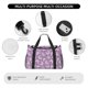 thumbnail image 4 of Disketp Purple Butterflies Floral Bolsa de Viaje Tipo Duffle, Bolso de Mano para Fin de Semana para Mujer, Bolsa de Gimnasio Ligera para Hombre, Esencial para Viajes, 4 of 7