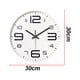 thumbnail image 2 of Reloj de pared analógico silencioso con pilas para aula, escuela, oficina, dormitorio, cocina, sala de estar, decoración, 2 of 6