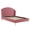 Dusty Rose, variant on Maklaine Queen Performance Velvet Wingback Platform Bed in Gray