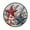 Red White and Blue Stars, variant on 36.2 Inch Round Floor Mat Christmas Design with Snowmen Carpet Decor Rug for Living Room Bedroom