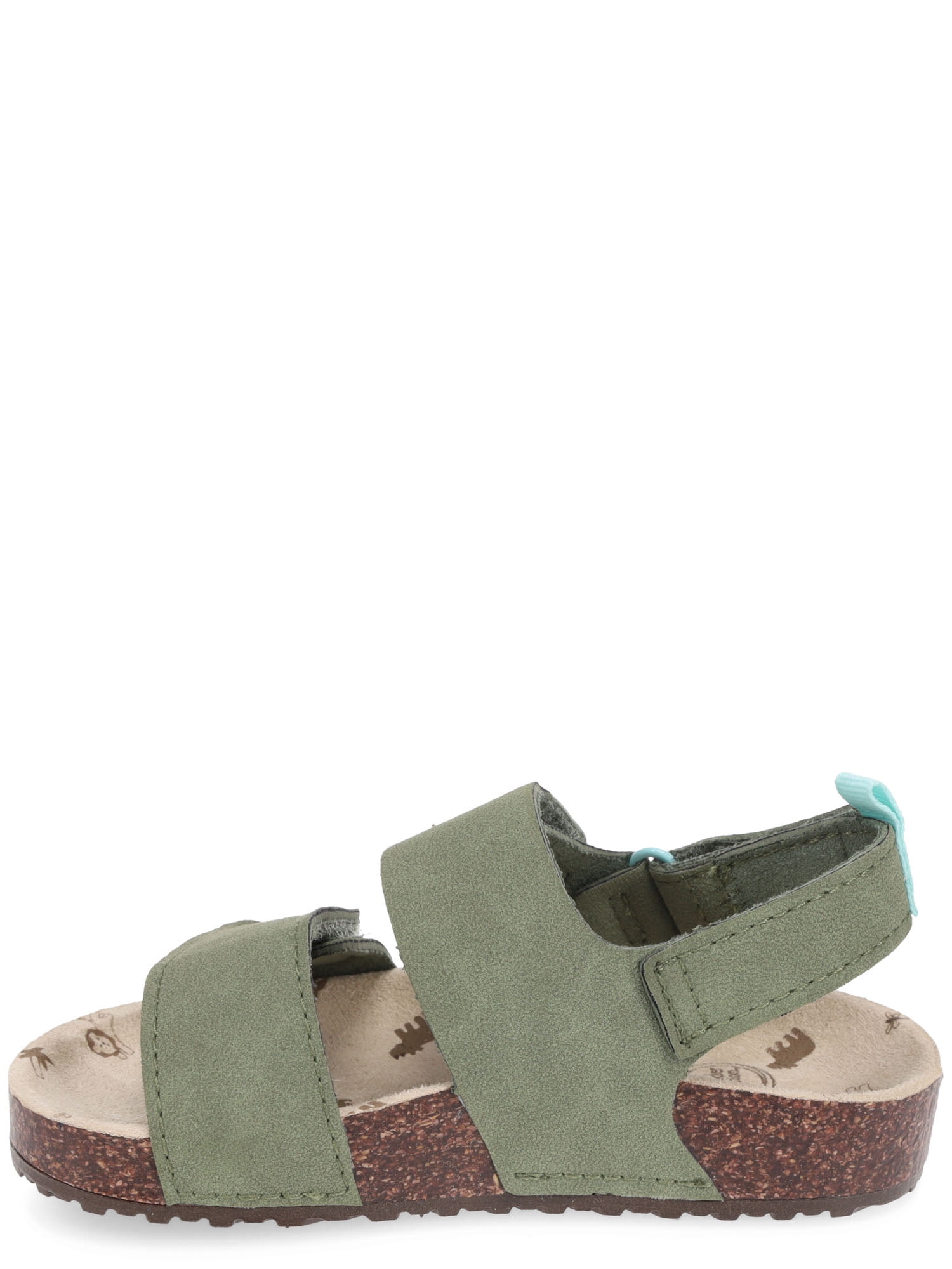 Wonder Nation Baby & Toddler Boys Two Strap Footbed Sandals