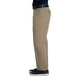 thumbnail image 3 of Men's Haggar® Cool Right® Performance Flex Classic-Fit Flat-Front Pants Color: Dark Gray Heather Size: 32X32, 3 of 4