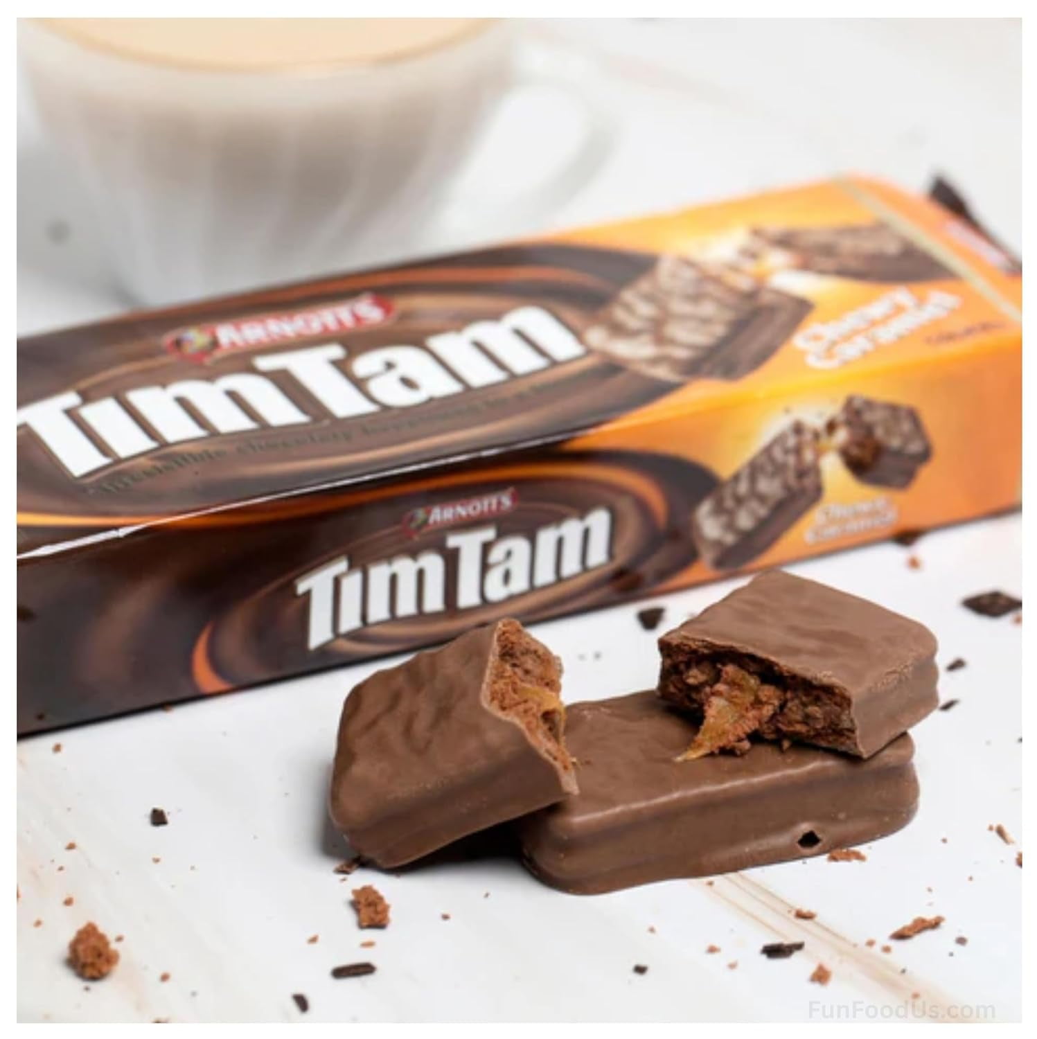 Simpler Tim Tam Biscuits - 4 Pack Full - Tam Original Chocolate with Chewy Caramel, Extra Chocolaty, Austalian Made Chocolate Cookie Biscuits