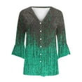 thumbnail image 4 of Cardigan Mignon Mode Femme T-Shirt Manches 3/4 Ouvert Cardigan Manteau Blouse Imprimée Hauts Cardigans pour Femmes en Liquidation, 4 of 5